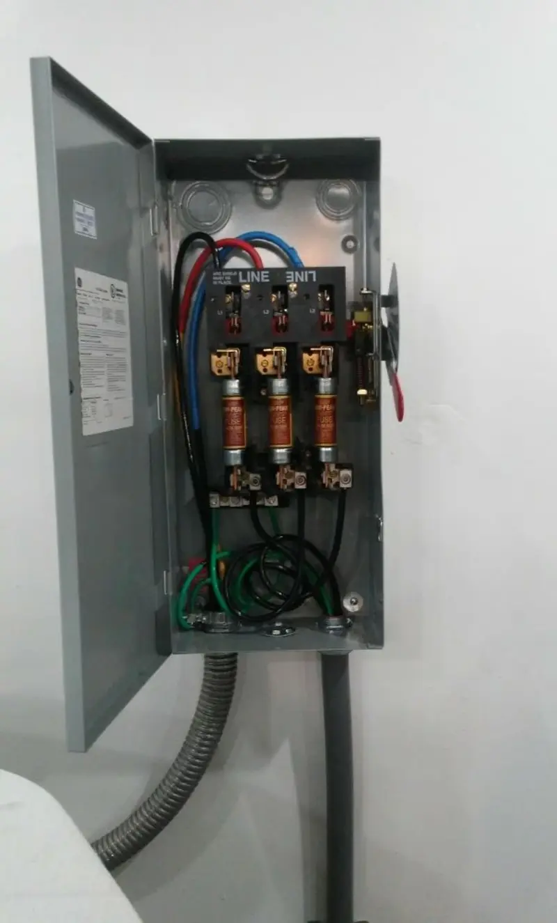 Three-phase disconnect switch installed for Electrical Wiring & Rewiring in Castro Valley