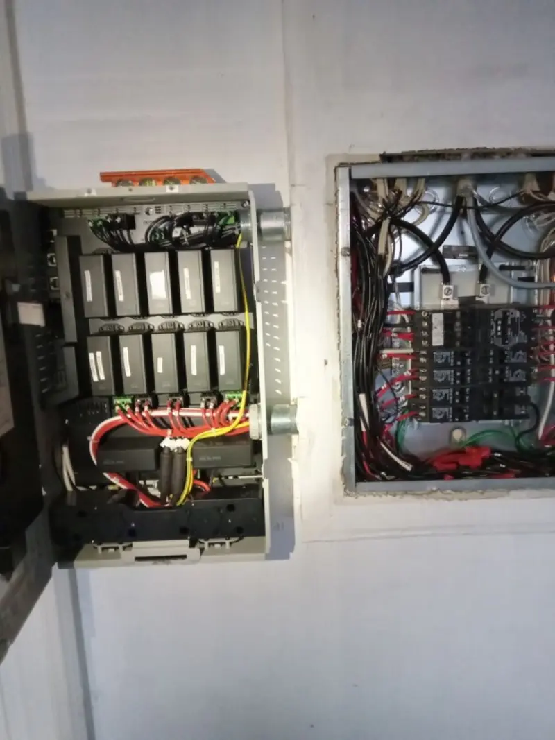 Electrical panel upgrade completed for Security Camera Wiring in Castro Valley